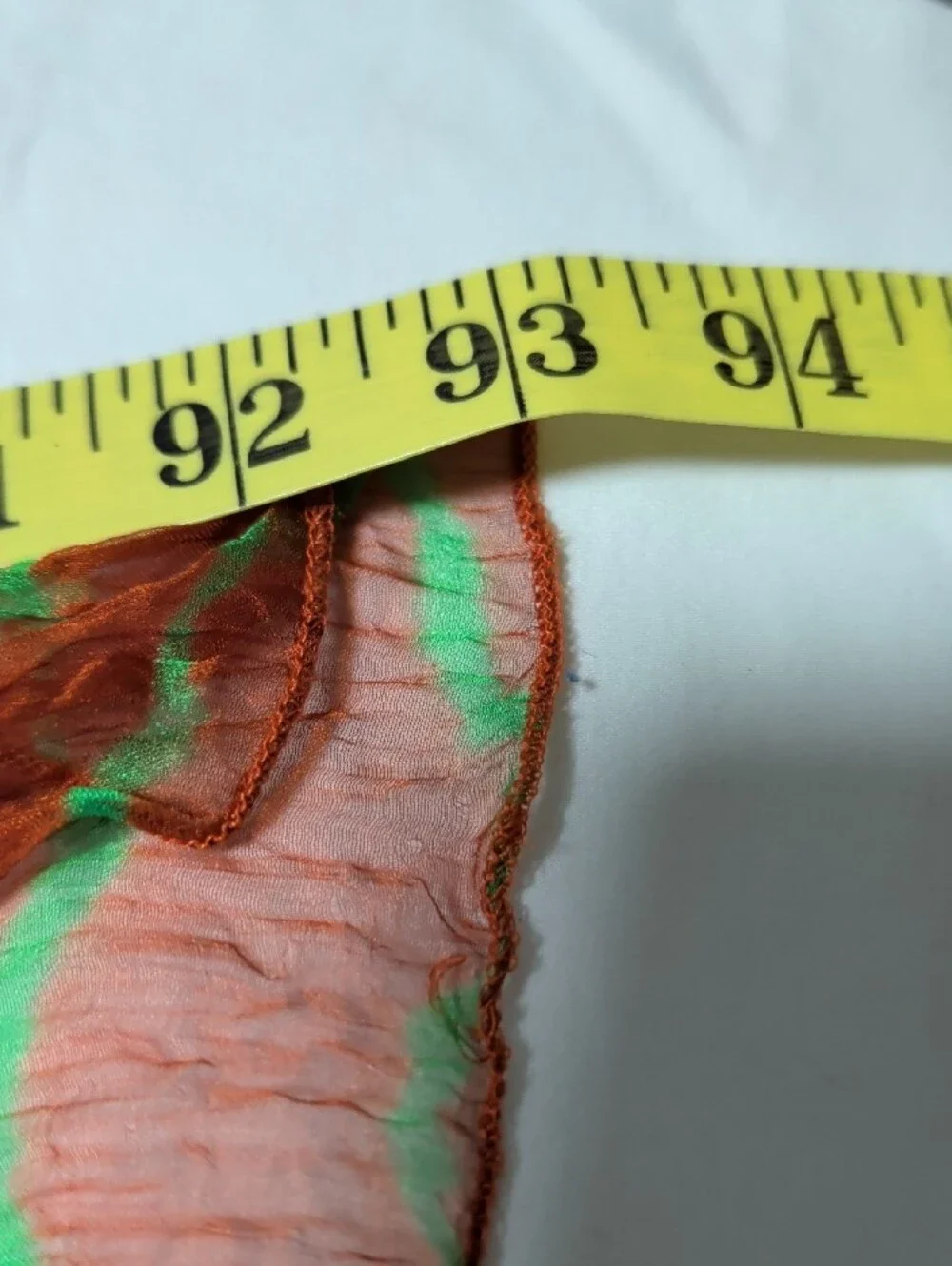 Raj Vibrant Multicolor Crinkle Wrap - Green, Blue, Orange & Yellow